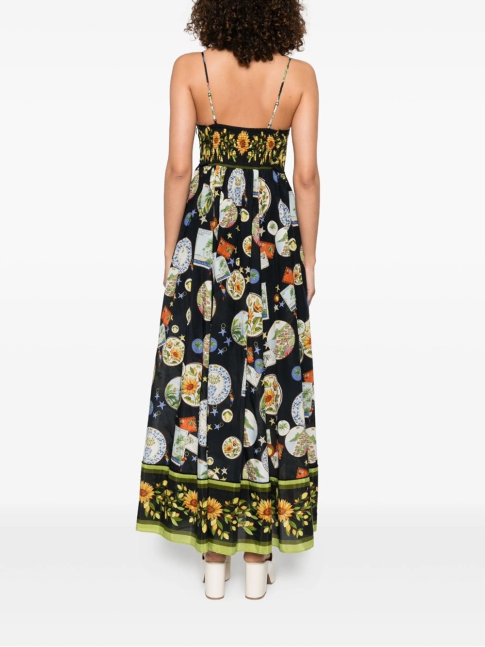 NWT FARM Rio trip souvenir Maxi Dress fully lined - Picture 2 of 7
